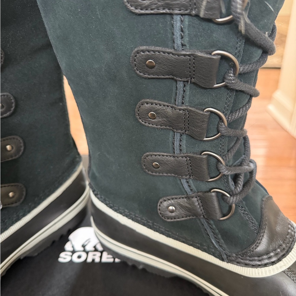 SOREL Joan of Arctic Waterproof Boot Women's Size 10 Black Quarry - Picture 7 of 13